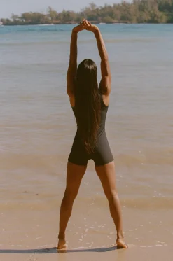 Joyce Halter Swimsuit - Jet Rib