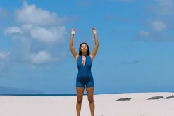 Joyce Halter Swimsuit - Ocean Rib