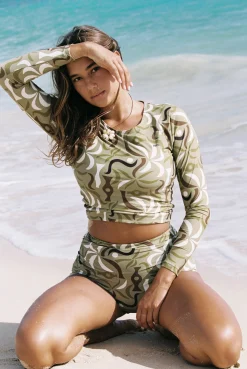 Poppler Rashguard Top - Canopy