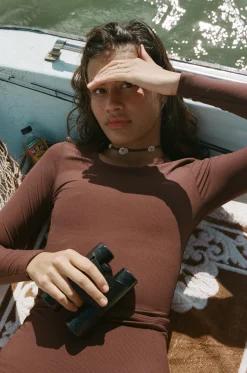 Poppler Rashguard Top - Coco Rib