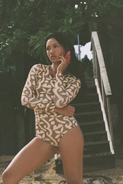 Poppler Rashguard Top - Island