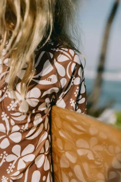 Sunny Rash Guard Mini - Lei Brown